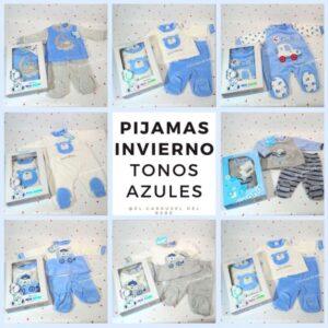 Pijamas Invierno Tonos Azules