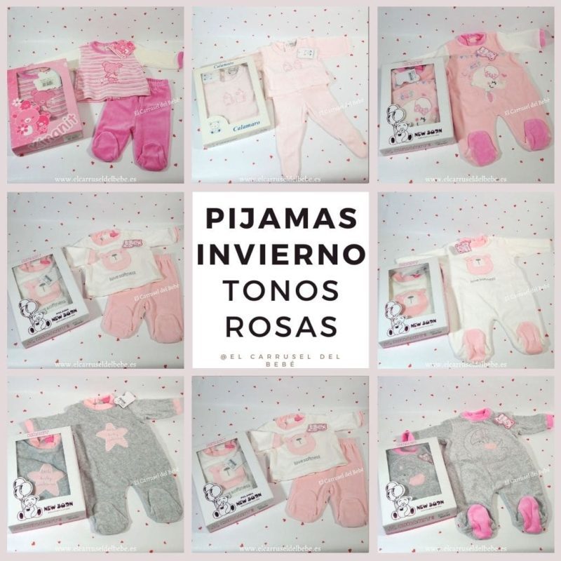 Pijamas Invierno Tonos Rosas